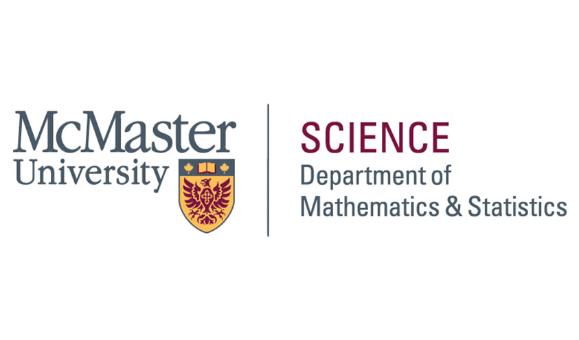 McMaster University Faculty of Science Department of Mathematics and Statistics logo